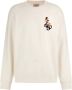 Guess Eco Roy Pinup Sweater Heren Wit White Heren - Thumbnail 1