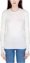 Guess Slim Fit Trui V-Hals Lange Mouwen Rhinestone Logo White Dames - Thumbnail 2