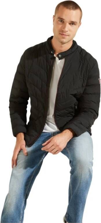 Guess Fitted Jacket Zwart Heren