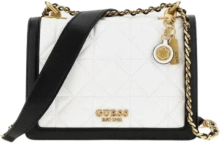 Guess Gewatteerde witte Abey schoudertas White Dames