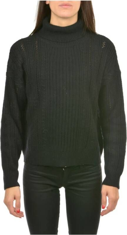 Guess Gezellige Turtleneck Sweaters Zwart Dames