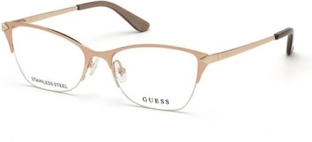 Guess Goud Montage Gless Stijl Beige Dames