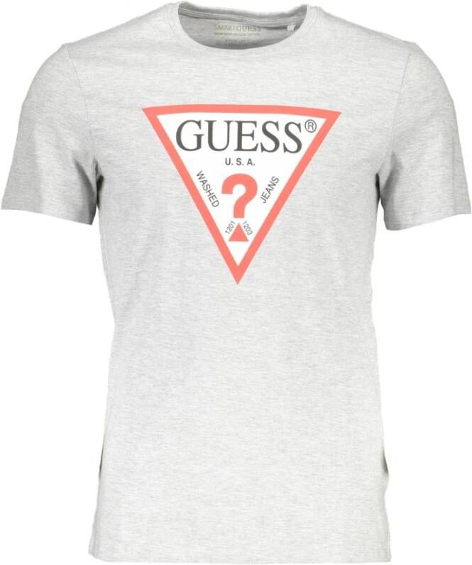Guess Gray T-Shirt Grijs Heren