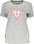 Guess Grijze T-shirt voor dames korte mouwen biologisch katoen Grijs Dames - Thumbnail 1