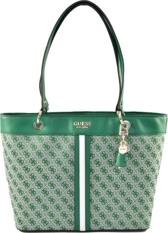 Guess Groene Handtas met Handtekening Stofzak Groen Dames
