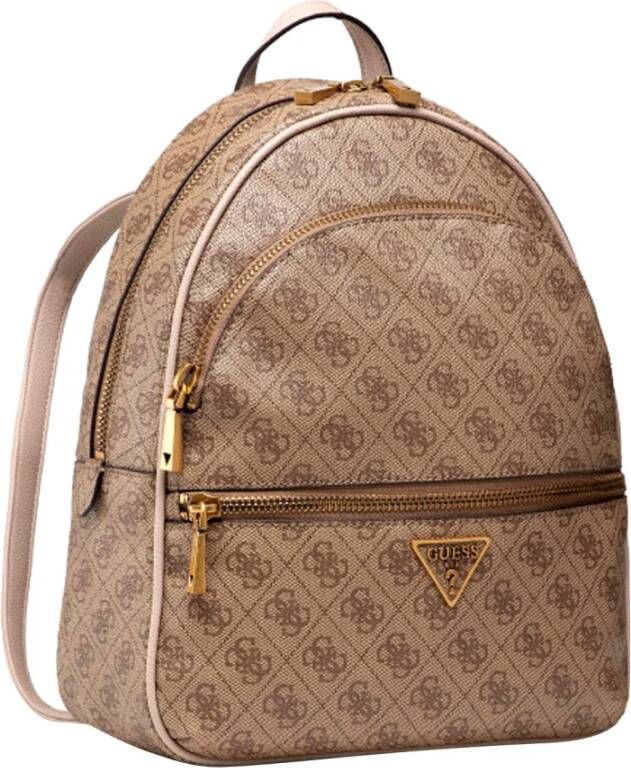 Guess Grote Logo Manhattan Rugzak Beige Dames