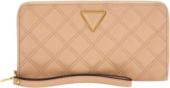 Guess Compacte ritssluiting portemonnee met kaartsleuven Roze Dames