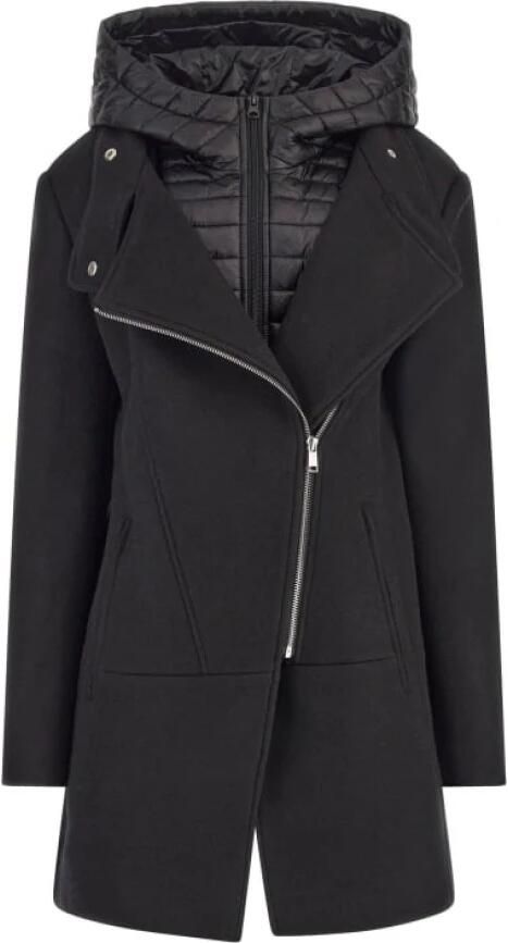 Guess 2-in-1 Jas met Capuchon Black Dames - Foto 5