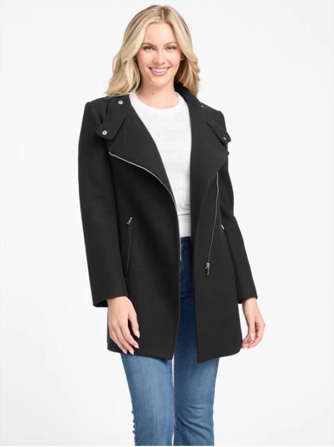 Guess 2-in-1 Jas met Capuchon Black Dames - Foto 3