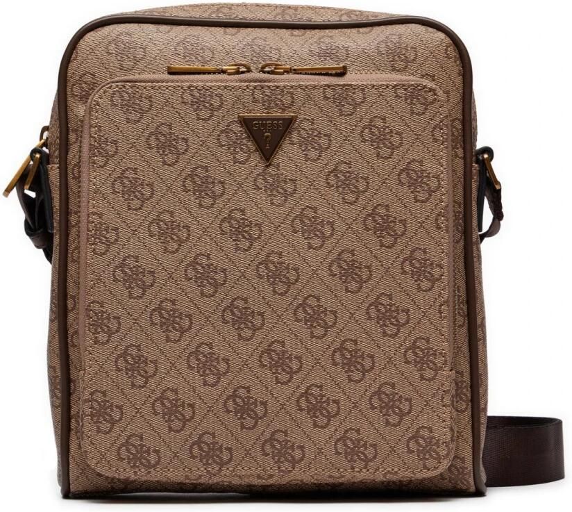 Guess 4G Milano Logo Schoudertas Brown Heren - Foto 3