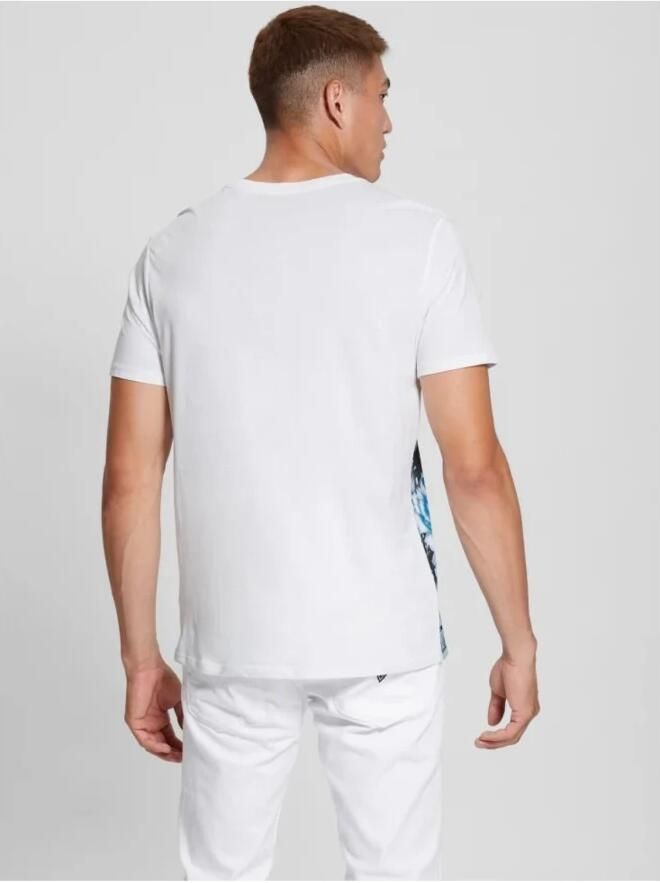 Guess Animal Print T-shirt met Korte Mouwen White Heren - Foto 2
