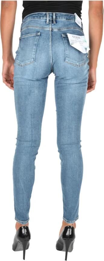 Guess Blauwe Versleten Jeans Vrouwen Lente Zomer Blue Dames - Foto 3