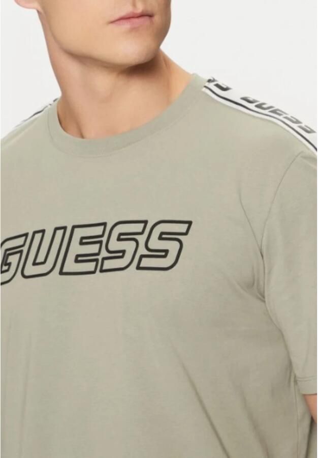 Guess Arlo T-Shirt voor Mannen Groen Green Heren