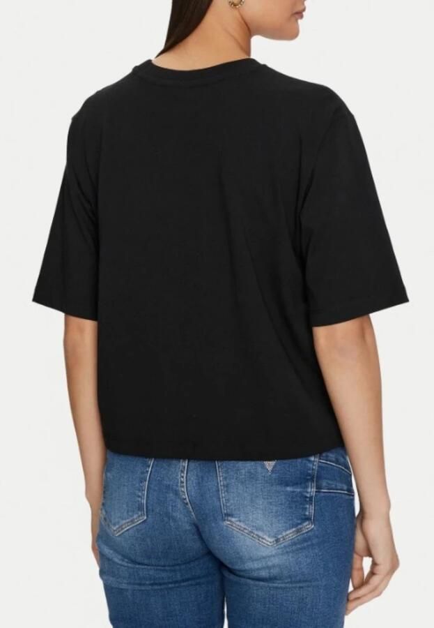 Guess Aurelie Boxy TEE Zwart Ronde Hals Black Dames - Foto 4