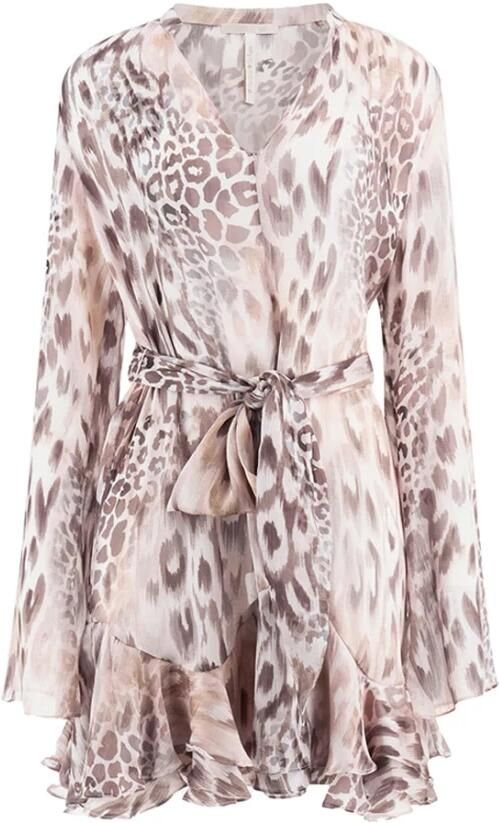 Guess Knielange jurk met strikceintuur model 'SIBILLA' - Foto 3