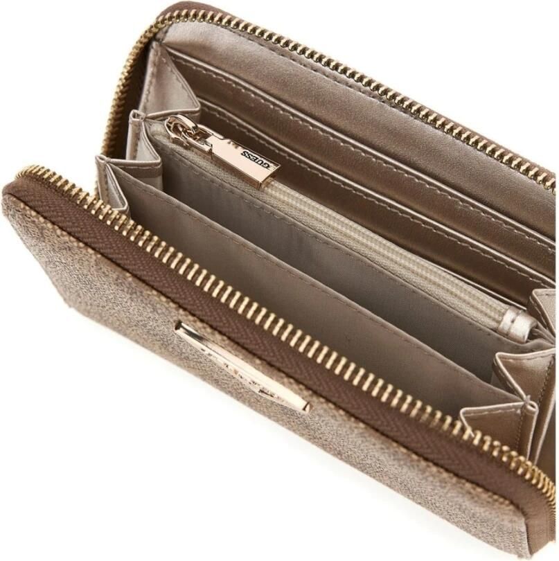 Guess Beige Laurel Portemonnee Kaarthouder Vrouwen Beige Dames