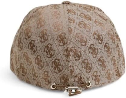 Guess Beige Polyester Herfst Winter Dames Hoed Beige Dames