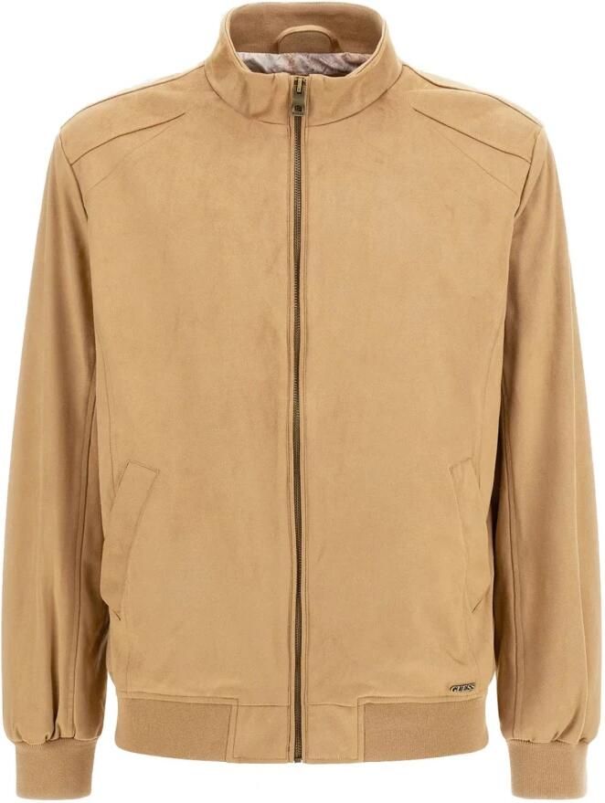 Guess Beige Regular Fit Donsjas met Metalen Logo Beige Heren - Foto 3