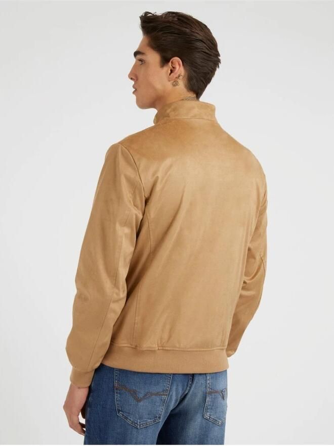 Guess Beige Regular Fit Donsjas met Metalen Logo Beige Heren - Foto 2