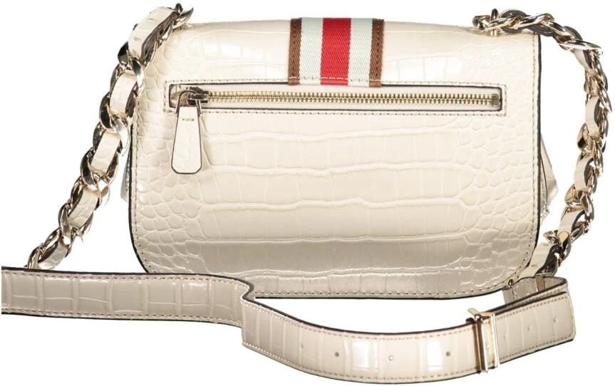 Guess Polyethyleen Handtas met Kettingriem Beige Dames - Foto 2