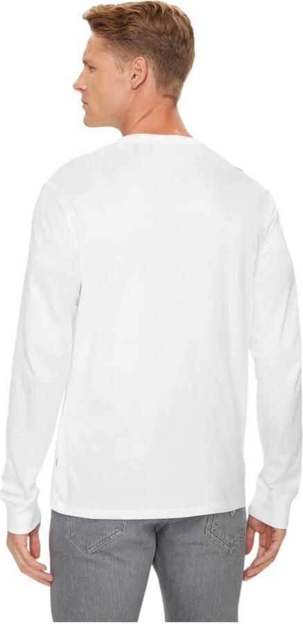 Guess Biologisch katoen Heren Regular Fit T-shirt White Heren - Foto 3