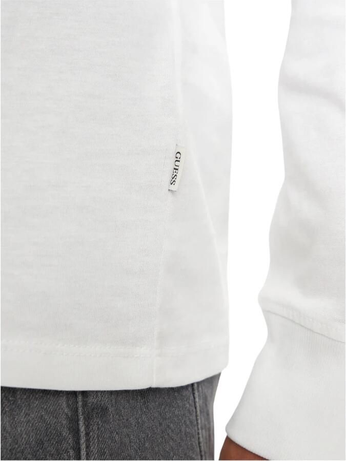 Guess Biologisch katoen Heren Regular Fit T-shirt White Heren - Foto 2