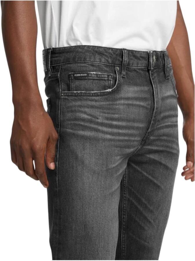Guess Biologisch Katoen Straight Jeans Gray Heren
