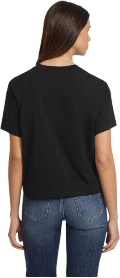 Guess Biologisch Katoenen Boxy T-shirt Black Dames - Foto 3