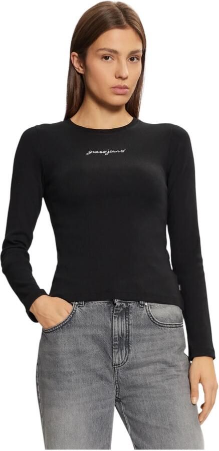Guess Biologisch katoenen dames T-shirt Regular Fit Black Dames - Foto 5