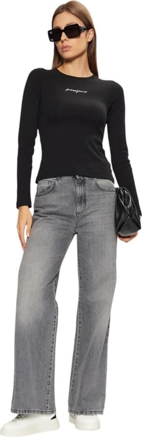 Guess Biologisch katoenen dames T-shirt Regular Fit Black Dames - Foto 4