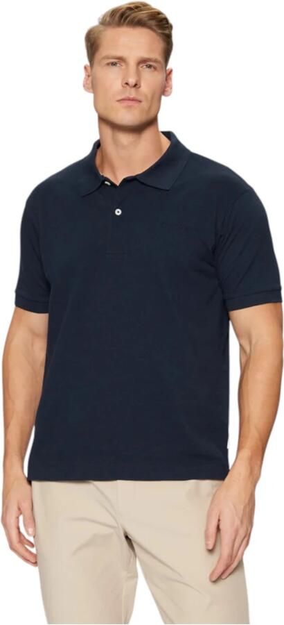 Guess Biologisch katoenen poloshirt Blue Heren