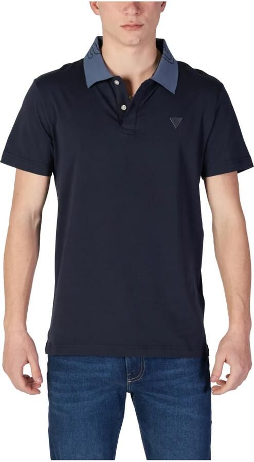 Guess Blauw Poloshirt met Knoopsluiting Blue Heren - Foto 3