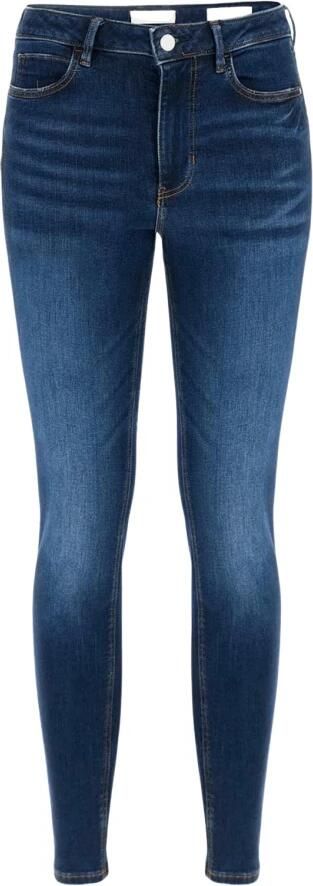 Guess Blauwe effen dames jeans met ritssluiting en knoopsluiting Blue Dames - Foto 2