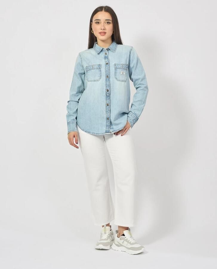 Guess Jeans Regular fit jeansblouse met opgestikte borstzakken