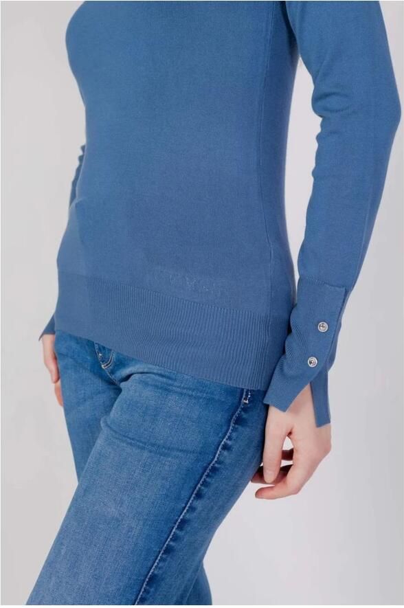 Guess Blauwe V-hals Gebreide Kleding voor Vrouwen Blauw Dames