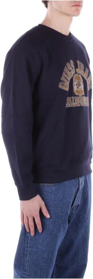 Guess Blauwe Logo Front Sweater Blue Heren - Foto 2