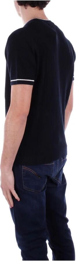 Guess Blauwe Logo Front Sweater Katoen Blue Heren - Foto 4