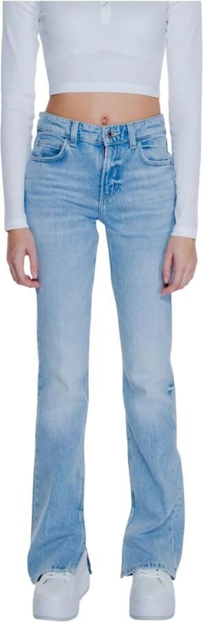 Guess Blauwe Rits Knopen Jeans Herfst Winter Vrouwen Blue Dames - Foto 5