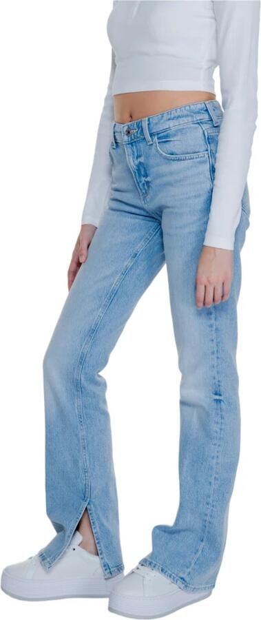 Guess Blauwe Rits Knopen Jeans Herfst Winter Vrouwen Blue Dames - Foto 3