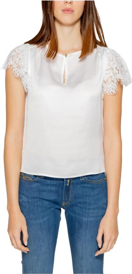 Guess Witte gebreide top met knoopsluiting White Dames - Foto 4