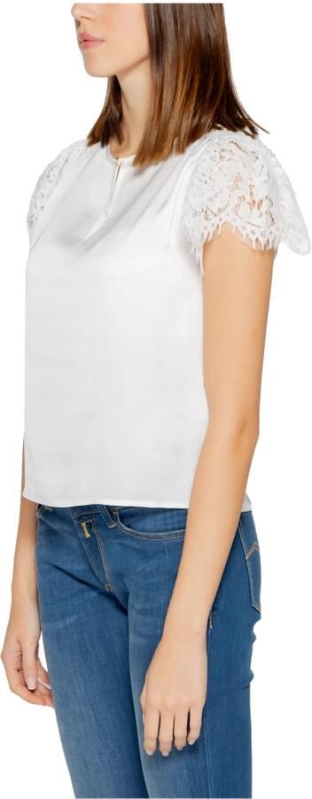 Guess Witte gebreide top met knoopsluiting White Dames - Foto 3