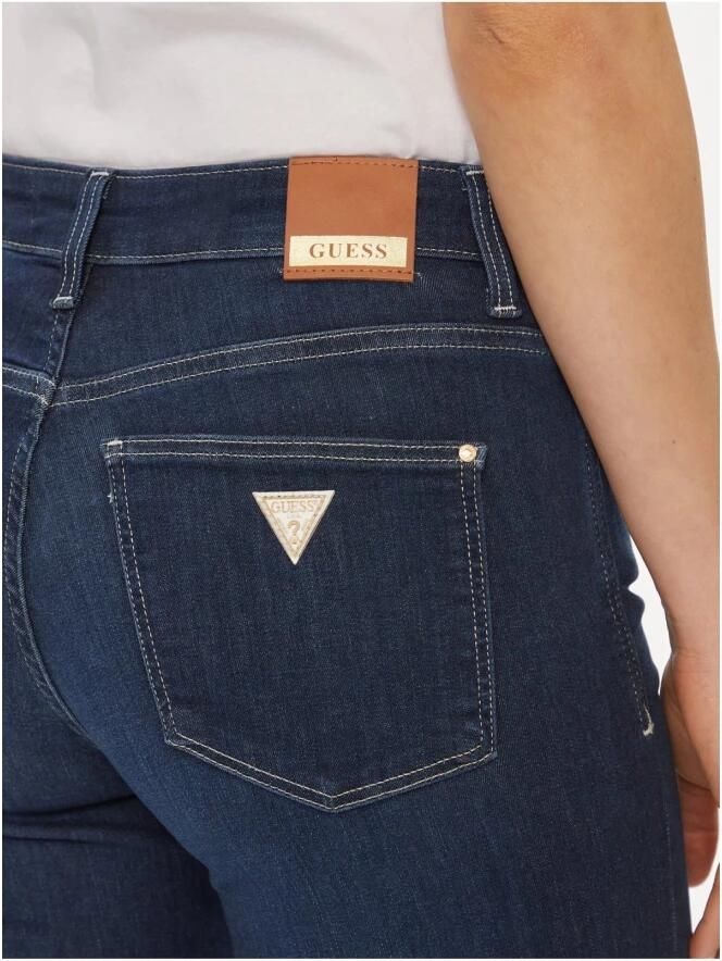 Guess Denim Skinny Jeans Blauw Contrast Details Blue Dames