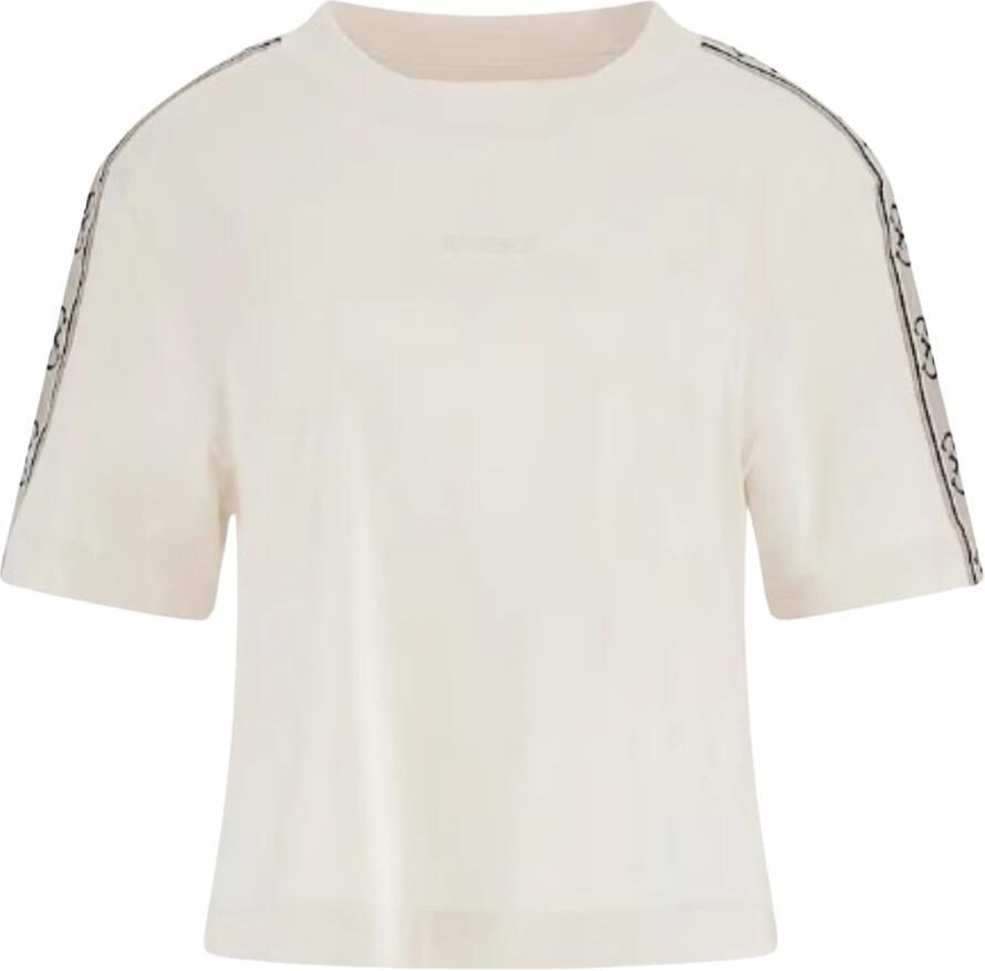Guess Katoenen Dames T-shirt Lente Zomer Collectie White Dames