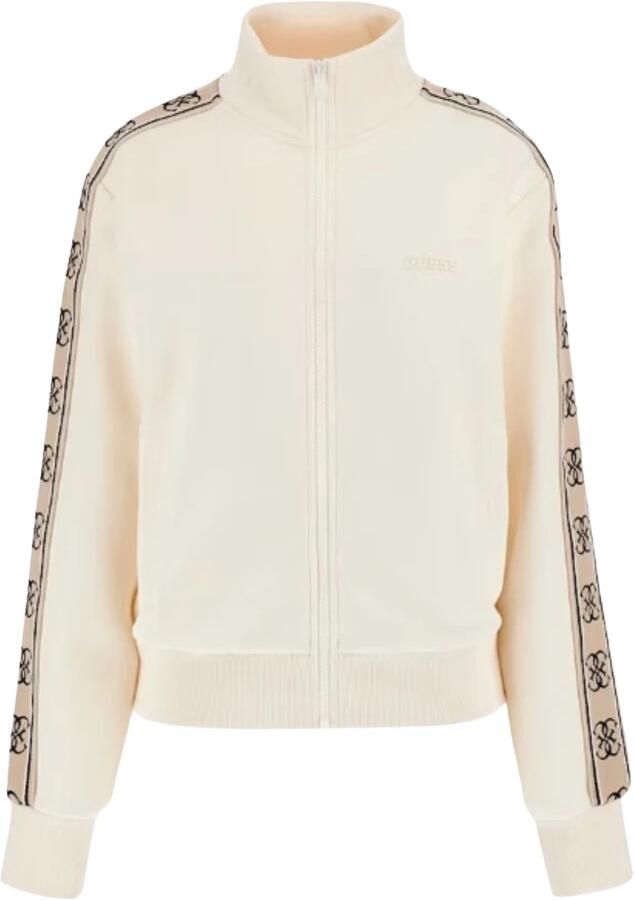 Guess Sweatshirt met ritssluiting lange mouwen en voorzakken White Dames - Foto 2