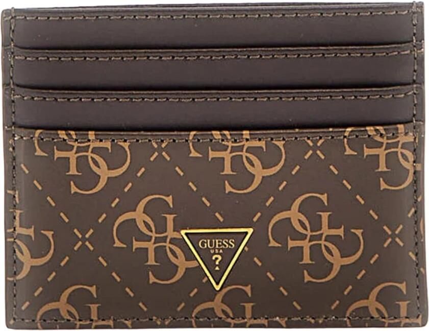 Guess Bruin leren herenportemonnee Brown Heren