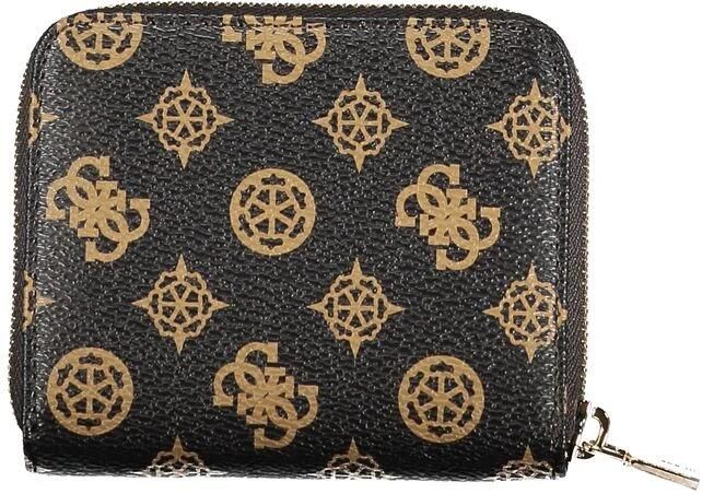 Guess Bruine Polyethyleen Portemonnee met Rits en Logo Brown Dames - Foto 2