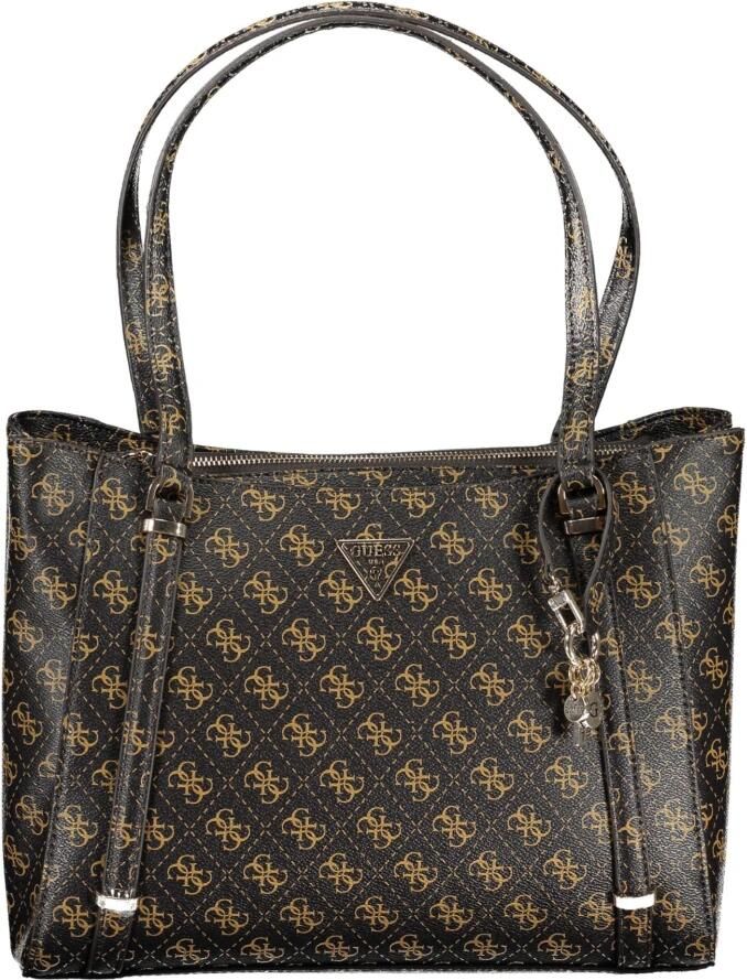 Guess Bruine Eco Erica Schoudertas met Contrastdetails Brown Dames