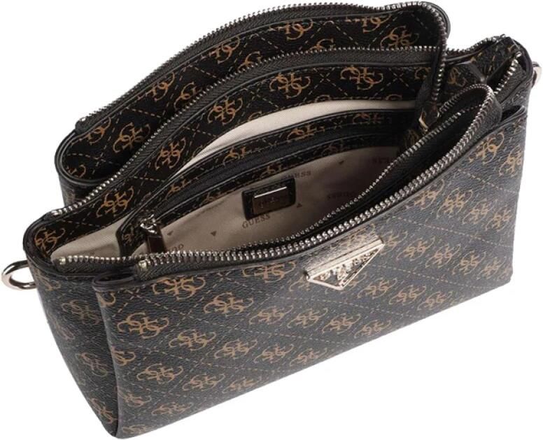 Guess Bruine handtas met gouden details Brown Dames