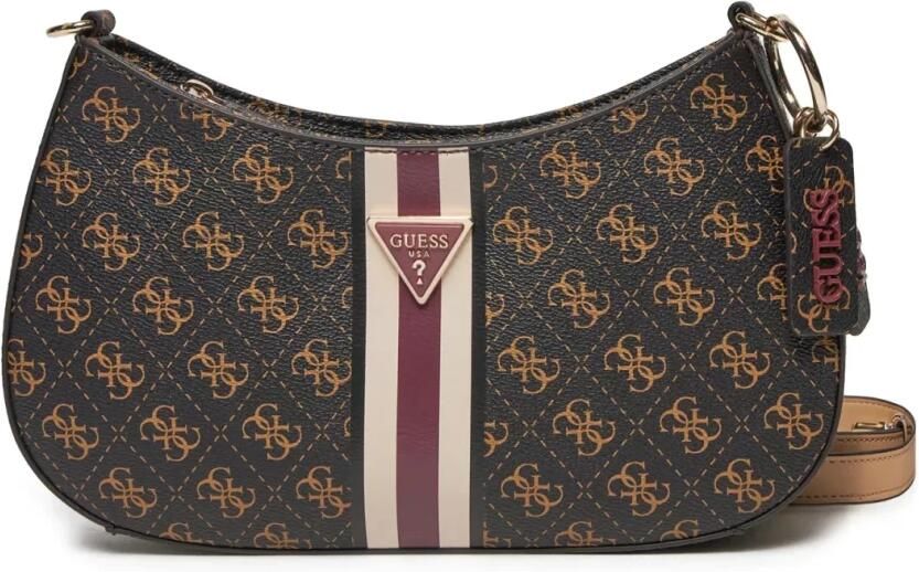 Guess Bruine PU leren schoudertas Brown Dames - Foto 4