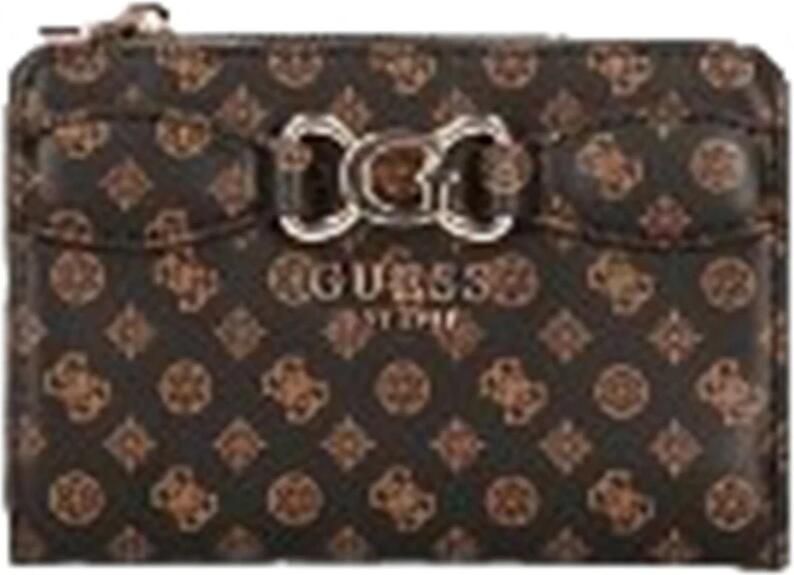 Guess Bruine Synthetische Damesportemonnee Brown Dames
